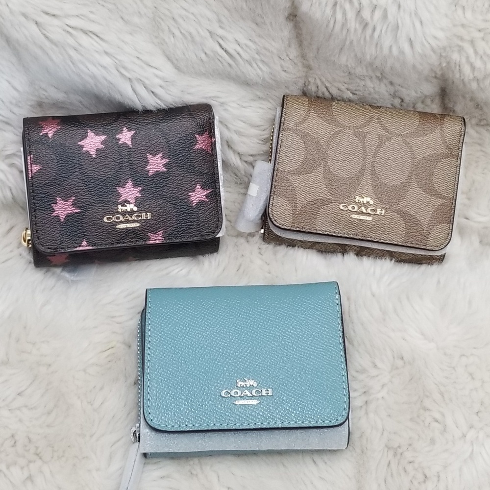 🍒NWT🍒 COACH POP STAR PRINT TRIFOLD WALLET - Picture 8 of 8